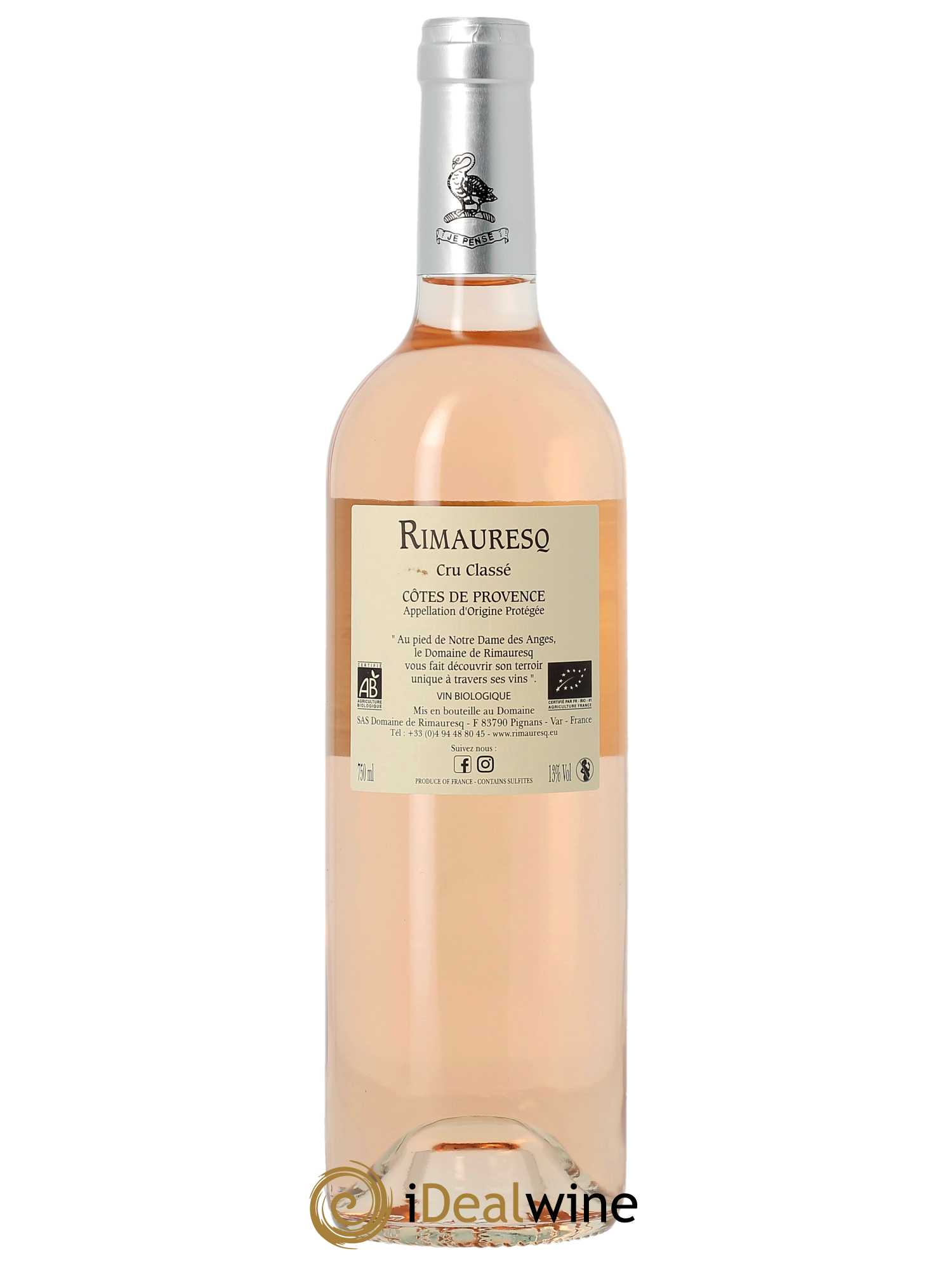 Côtes de Provence Rimauresq Cru classé  2022 - Lot de 1 Bouteille