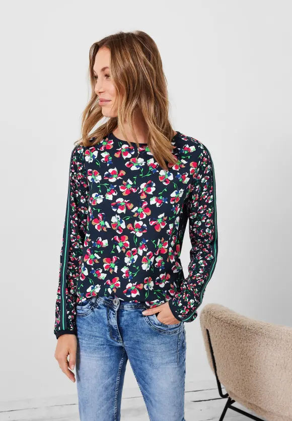 CECIL Bluse mit Blumen Printmix
