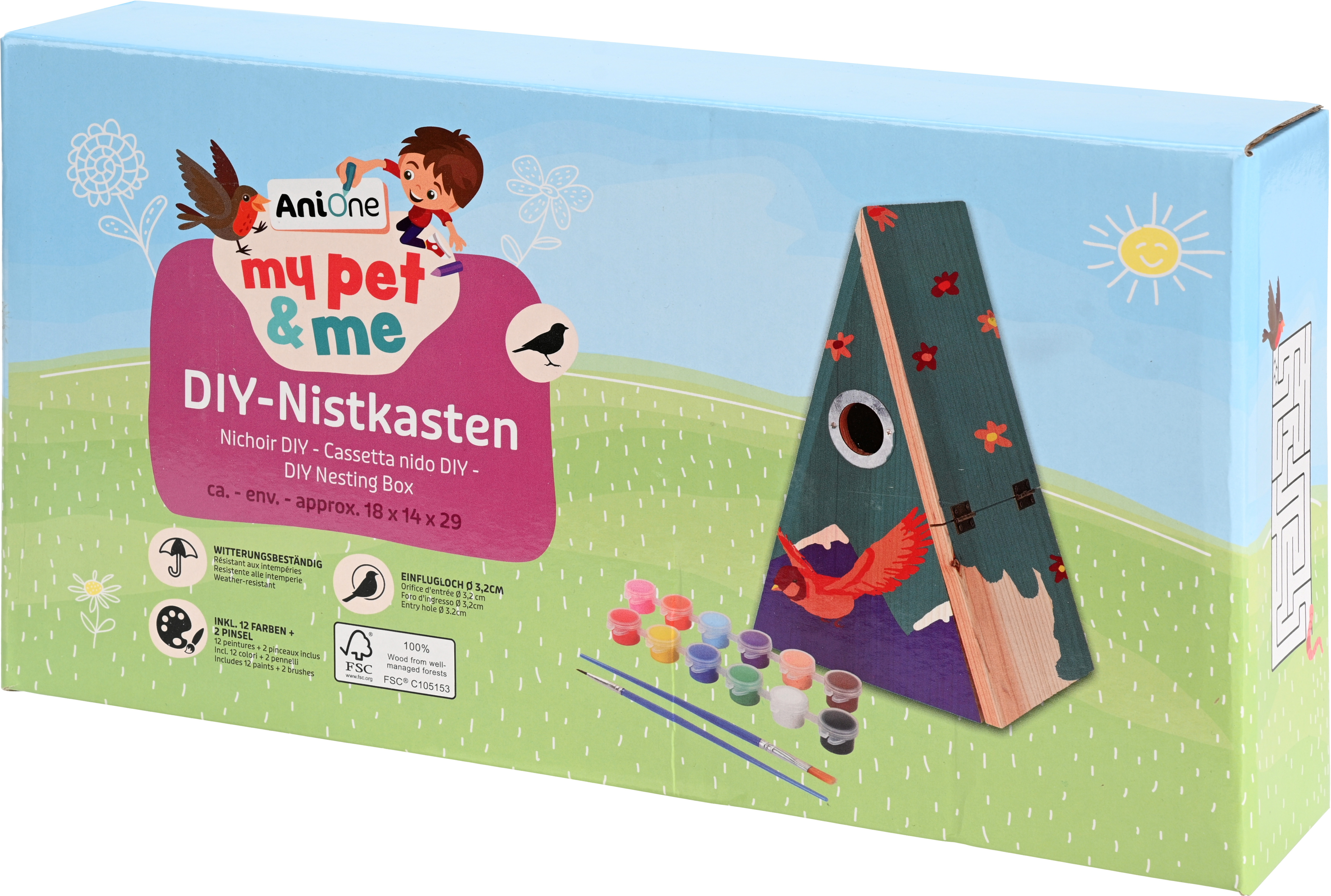 AniOne Vogelhäuser & Nistkästen AniOne my pet & me DIY Nistkasten