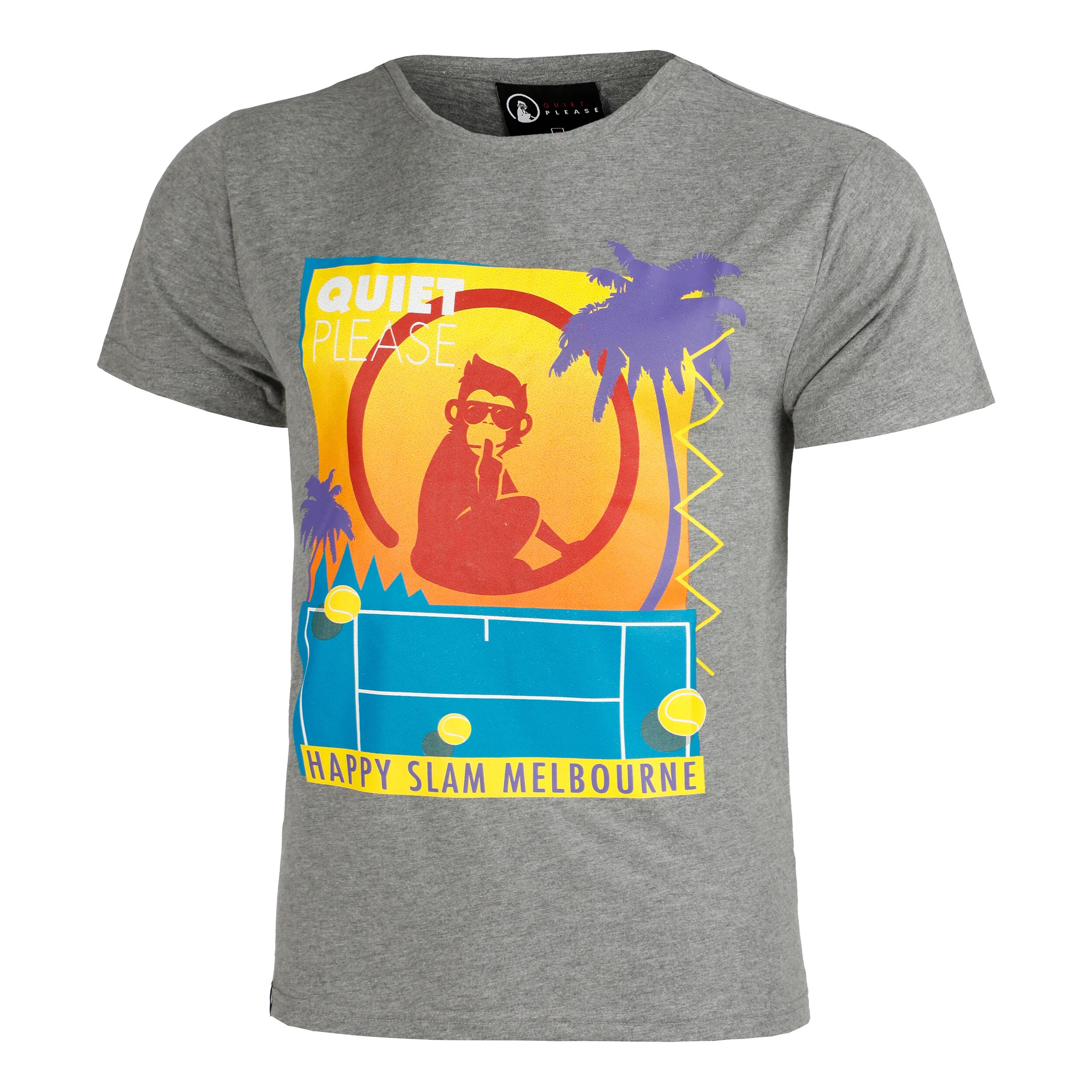 Happy Slam T-Shirt Herren - Grau, Mehrfarbig