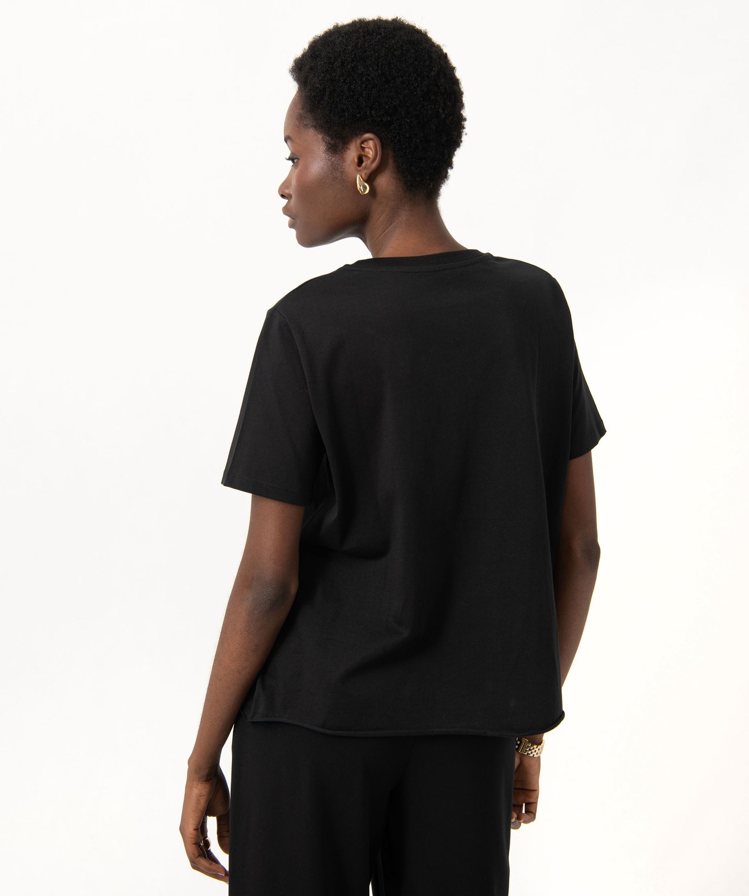 Tee-shirt à manches courtes avec motif manga femme - Naruto noir | GEMO