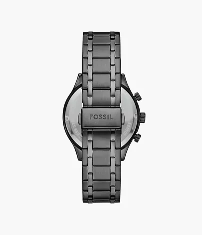 Fossil Outlet Uhr Fenmore Multifunktionswerk Edelstahl rauchgrau