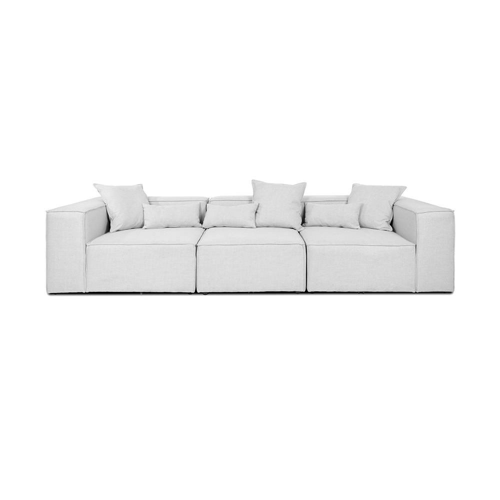 Home Deluxe Modulares Sofa VERONA - M hellgrau