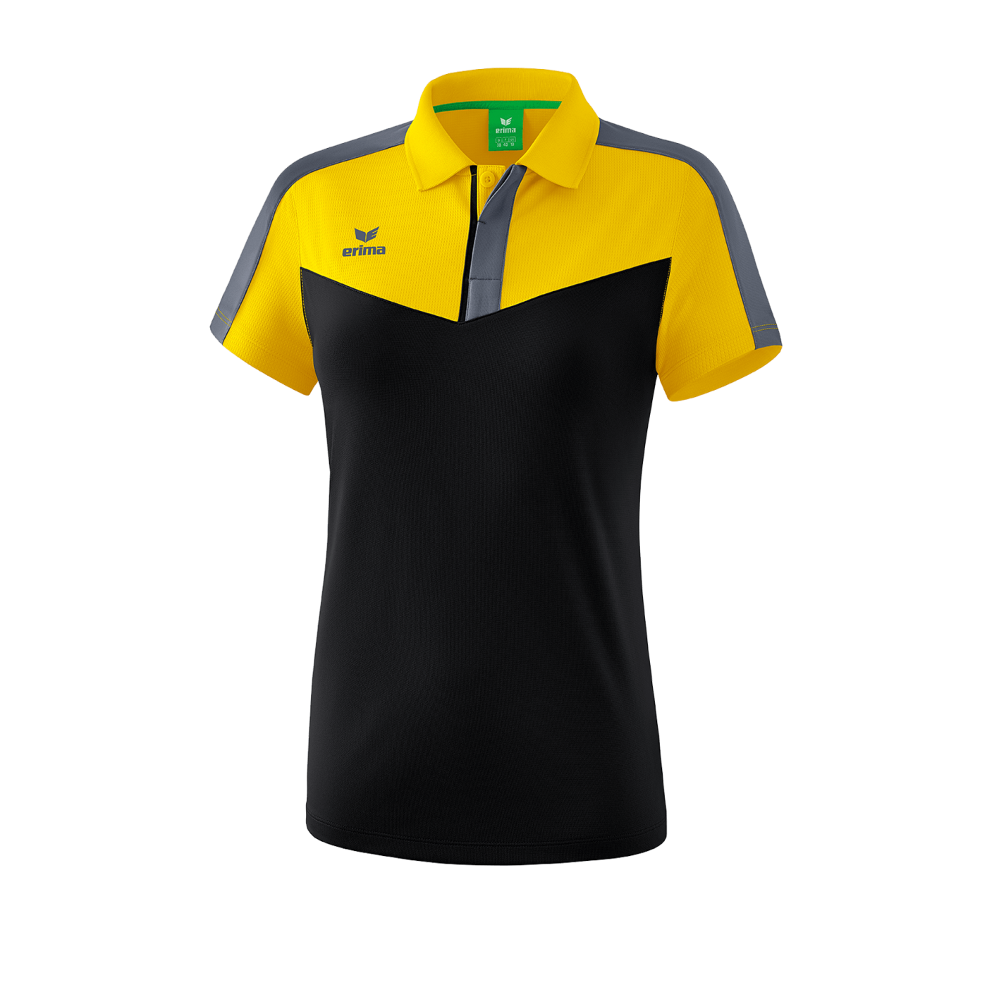 Erima Squad Poloshirt Damen Gelb Schwarz