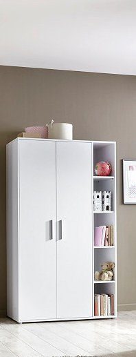 BMG Möbel Babyzimmer-Komplettset Luis, (Set, 4-St., Babybett, Wickelkommode, Wandboard, Kleiderschrank), Bett + Wickelkommode + 2-trg. Schrank + Wandboard