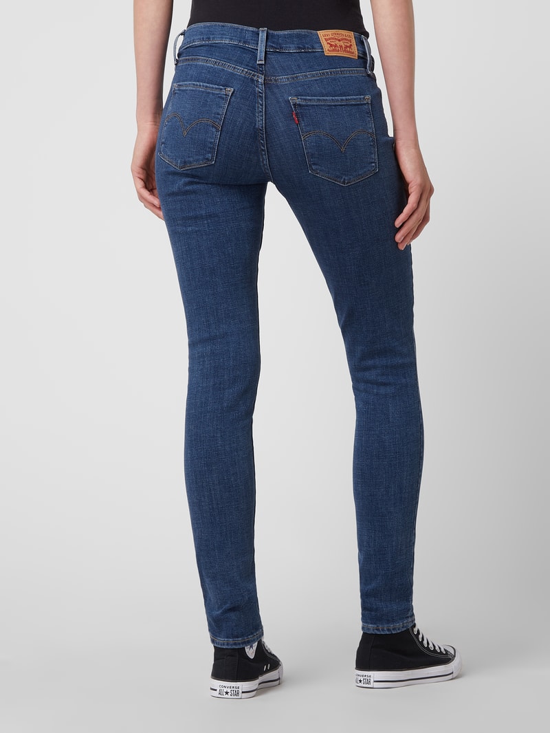Jeans mit Label-Patch '311™ SHAPING SKINNY' in blau