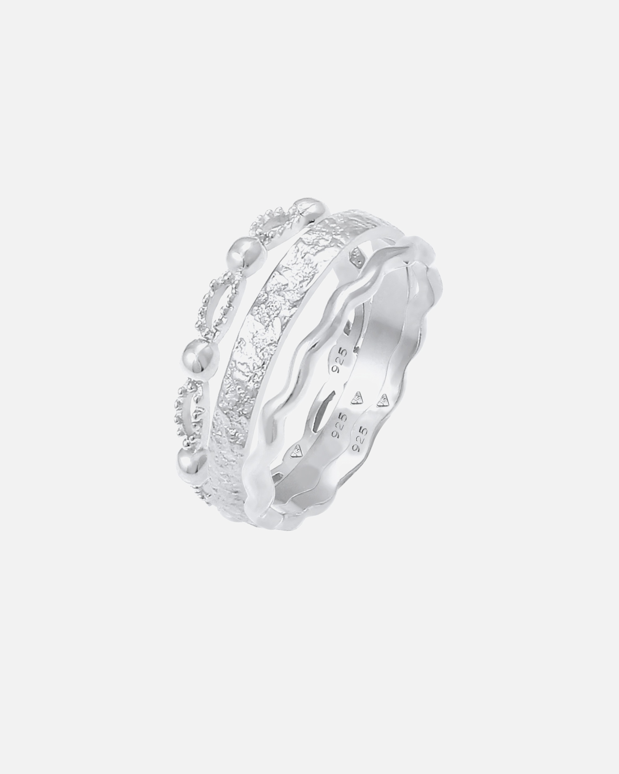 Elli Wave Ball-ring for damer i 925 sterlingsølv