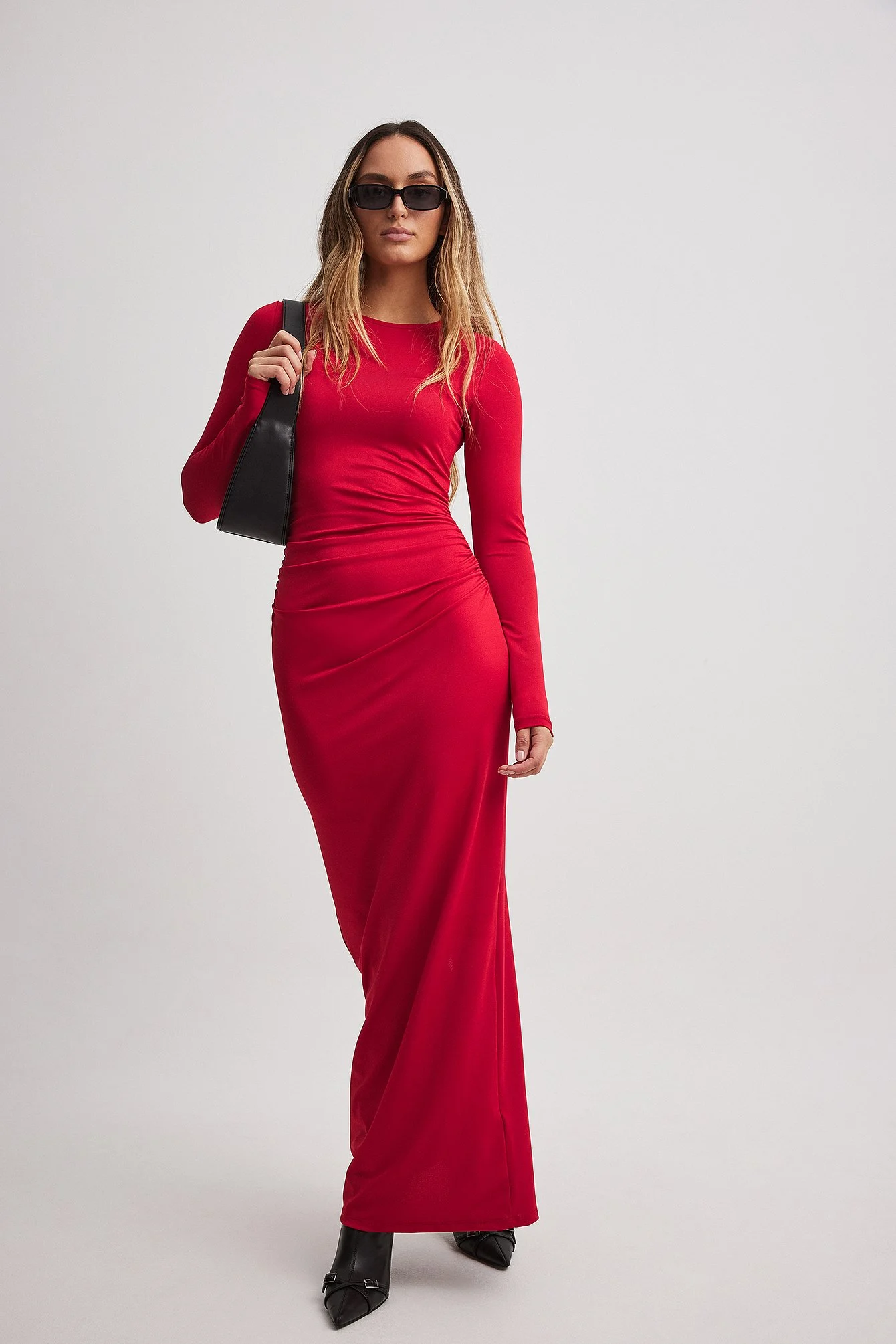 Langärmeliges Maxikleid