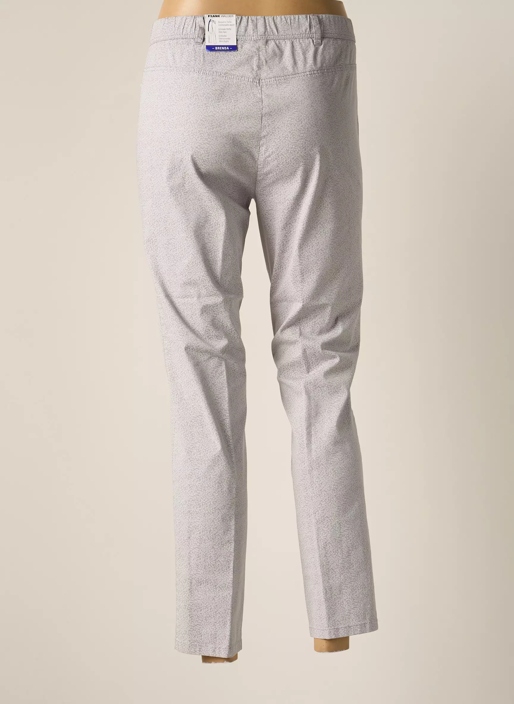 Frank Walder Pantalons Slim Femme couleur gris