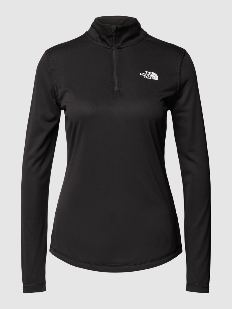 Sweatshirt mit Label-Print in schwarz