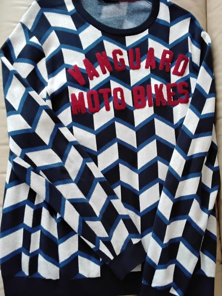 Vanguard Pullover in Dunkelblau/ Weiß günstig kaufen XXL