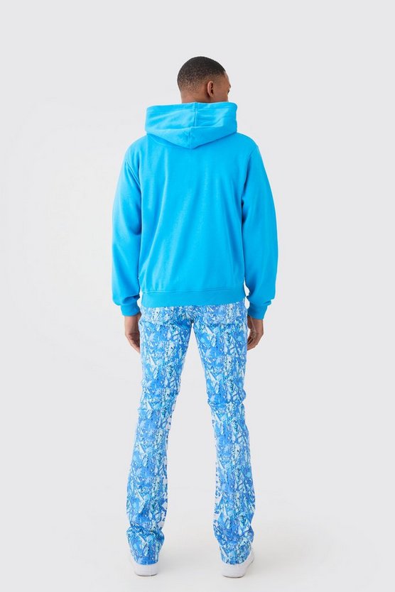 Bestickte Skinny Stretch Jeans