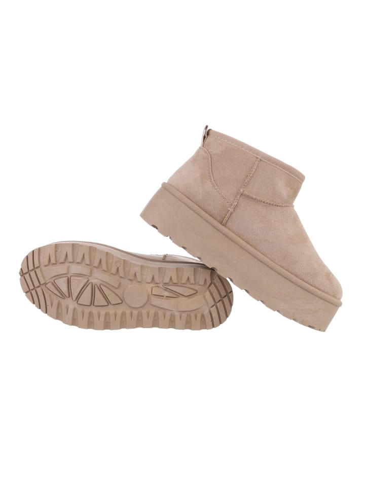 Ital-Design Stiefelette in Hellbraun günstig kaufen