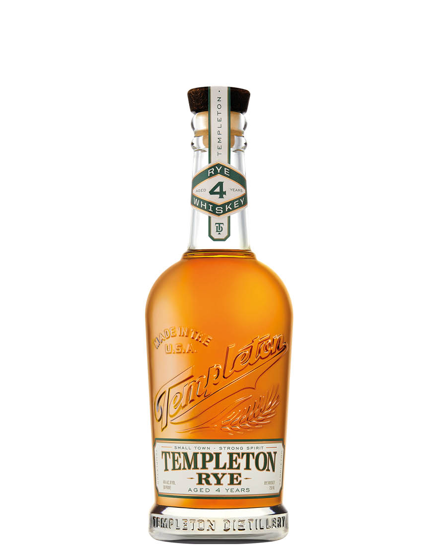 Rye Whiskey Aged 4 Years Templeton 0,75 ℓ