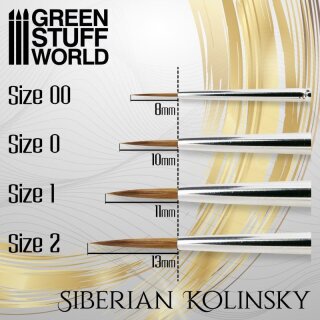 Gold Series - Sibirischer Kolinsky Haarpinsel - 00