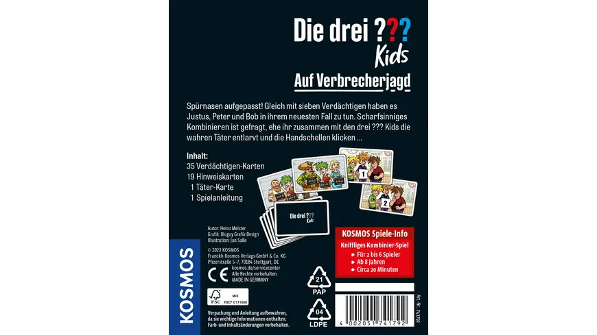 KOSMOS - Die drei ??? Kids Auf Verbrecherjagd