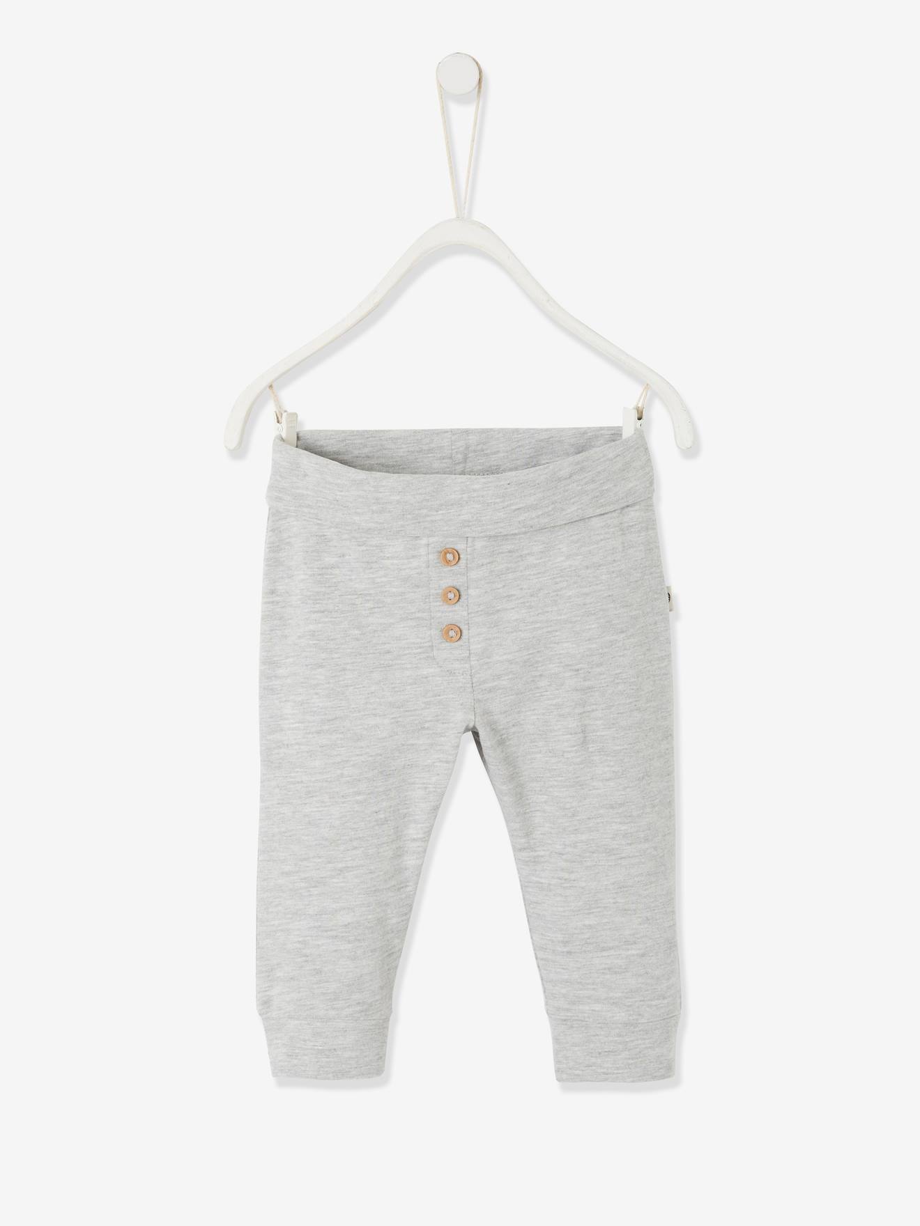 Vertbaudet Bio-Kollektion: Baby Leggings - hellgrau meliert
