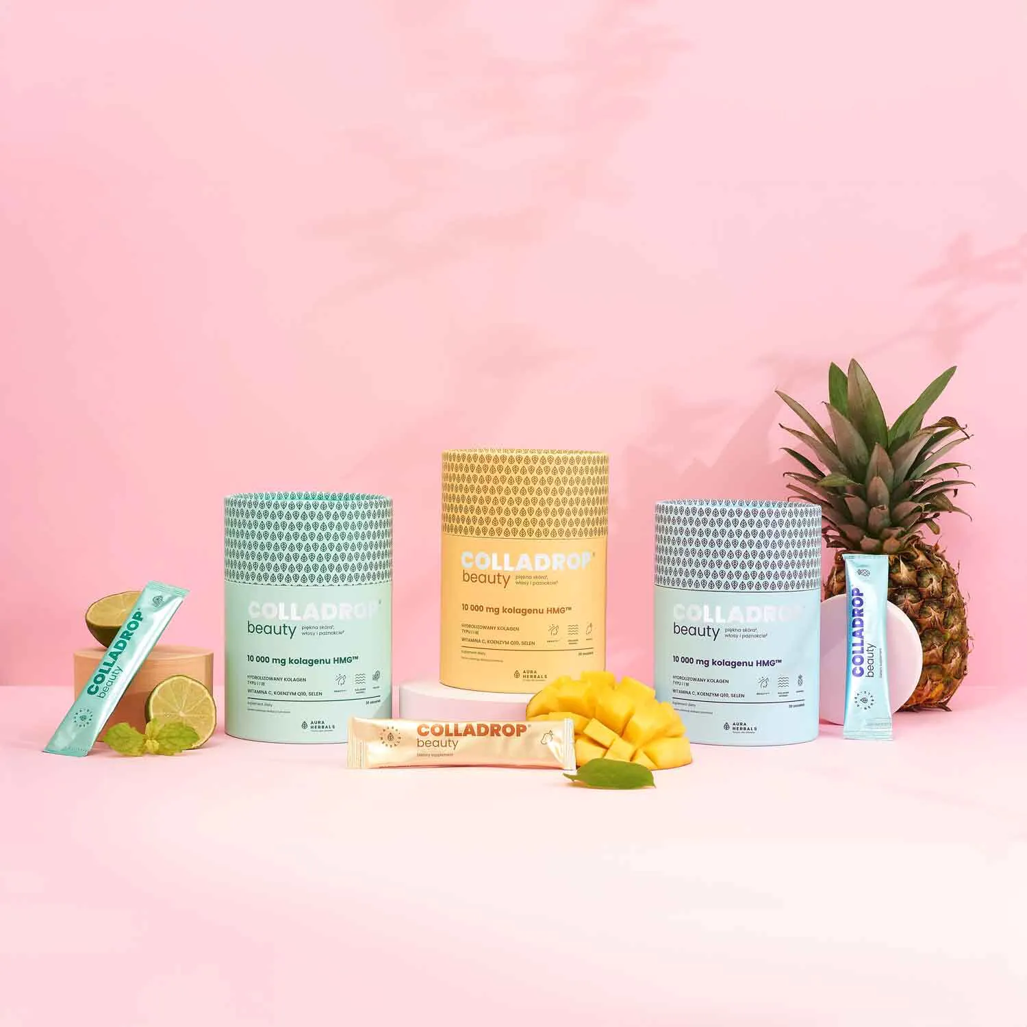 Colladrop Beauty Collagen HMG 10000 mg Φακελάκια Mojito