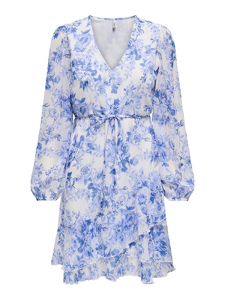 ONLY Kleid in Weiß/ Hellblau günstig kaufen