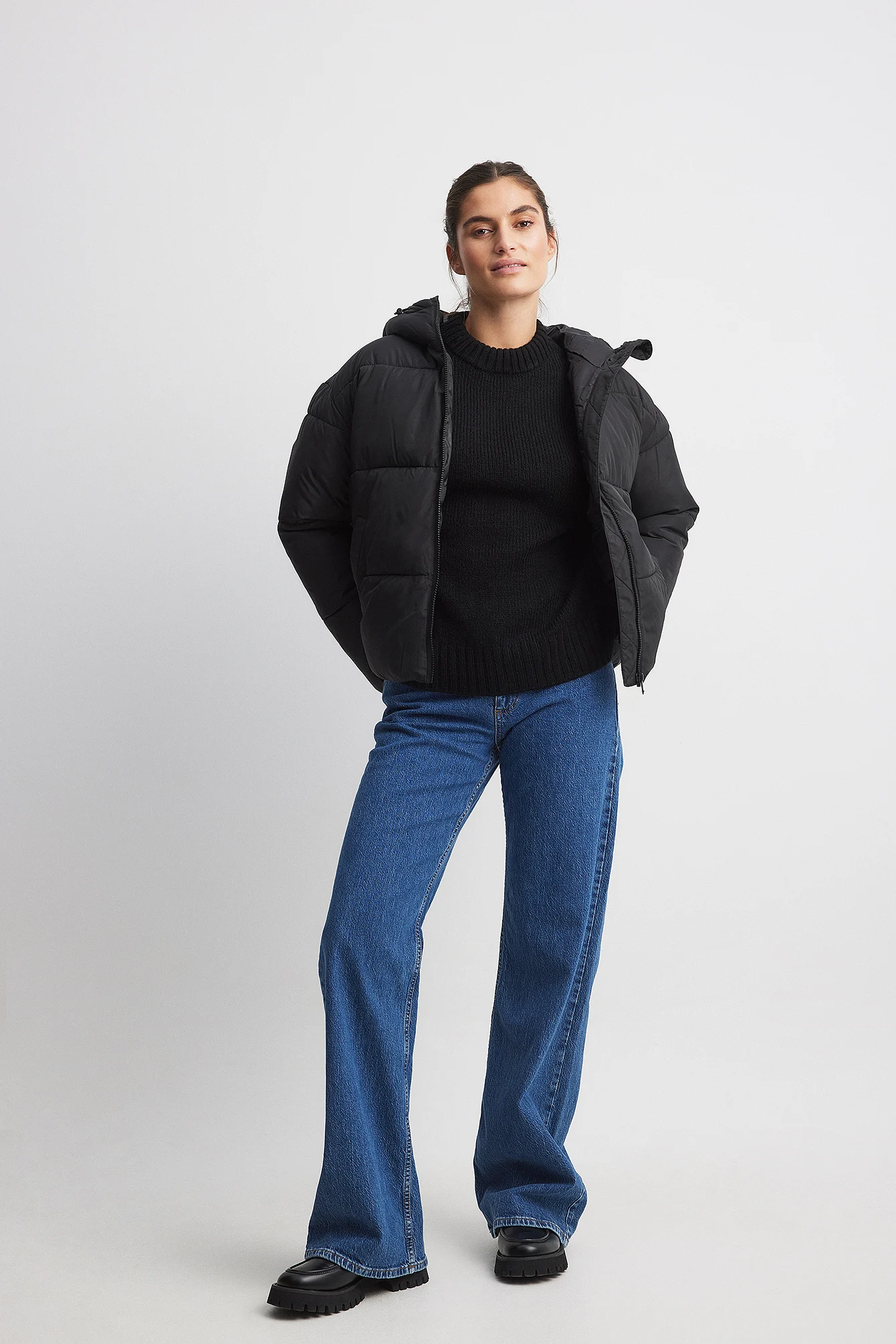 Kurze gepolsterte Jacke