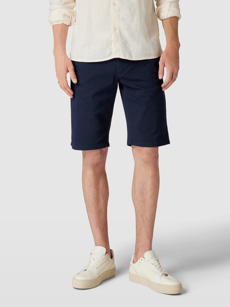 Chino-Shorts mit Gürtel Modell 'WILL' in dunkelblau