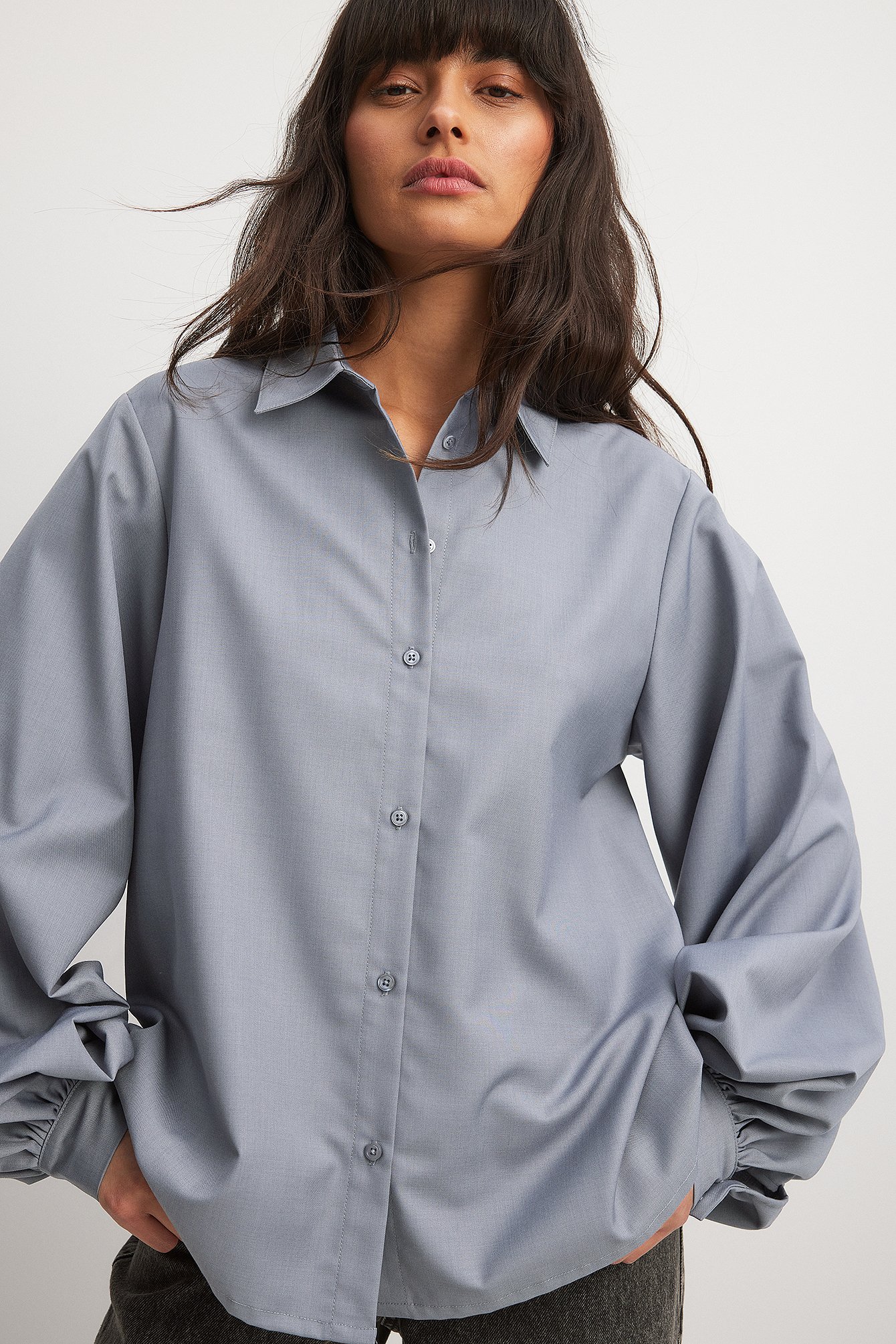 Bluse mit weiten Ärmeln