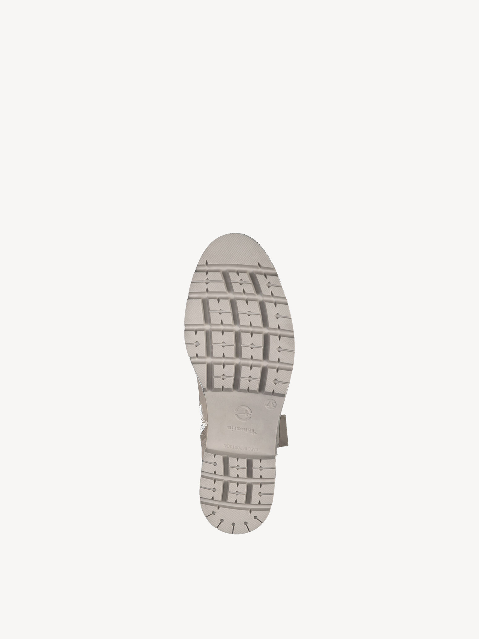 Bottine en cuir - beige doublure chaude