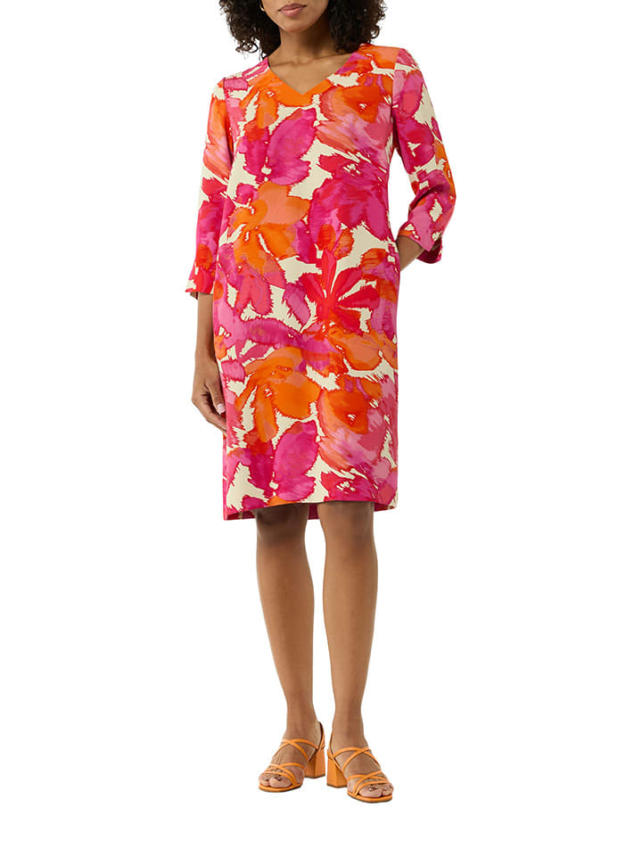 comma Kleid in Pink/ Orange günstig kaufen