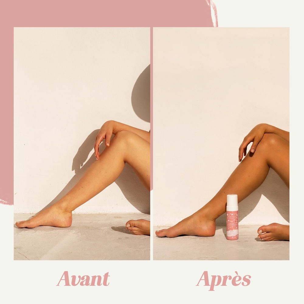 Mimitika Mousse Autobronzante 94% d'ingrédients d'origine naturelle -DHA naturelle