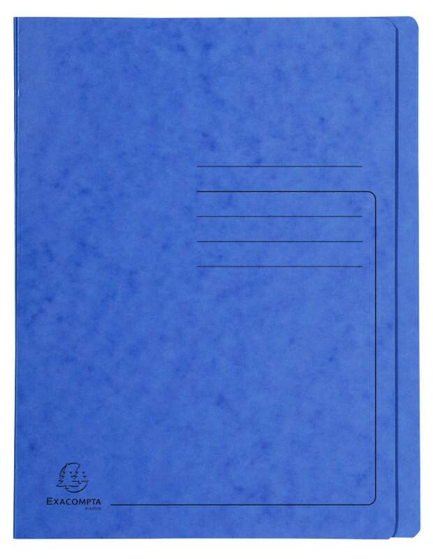 Exacompta Schnellhefter 39992E DIN A4 Pressspankarton meliert 27,2 (B) x 0,2 (T) x 31,8 (H) cm Blau 25 Stück