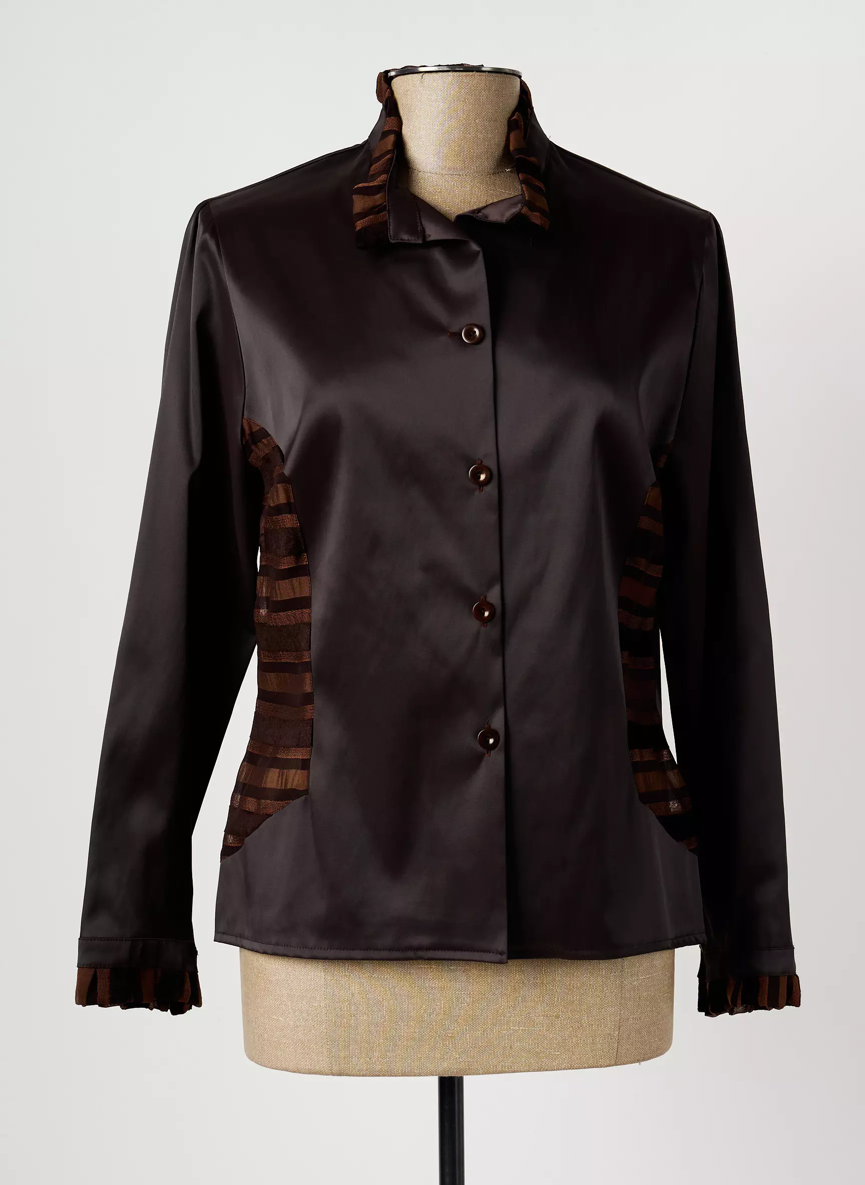 Jean Delfin Vestecasual Femme couleur marron