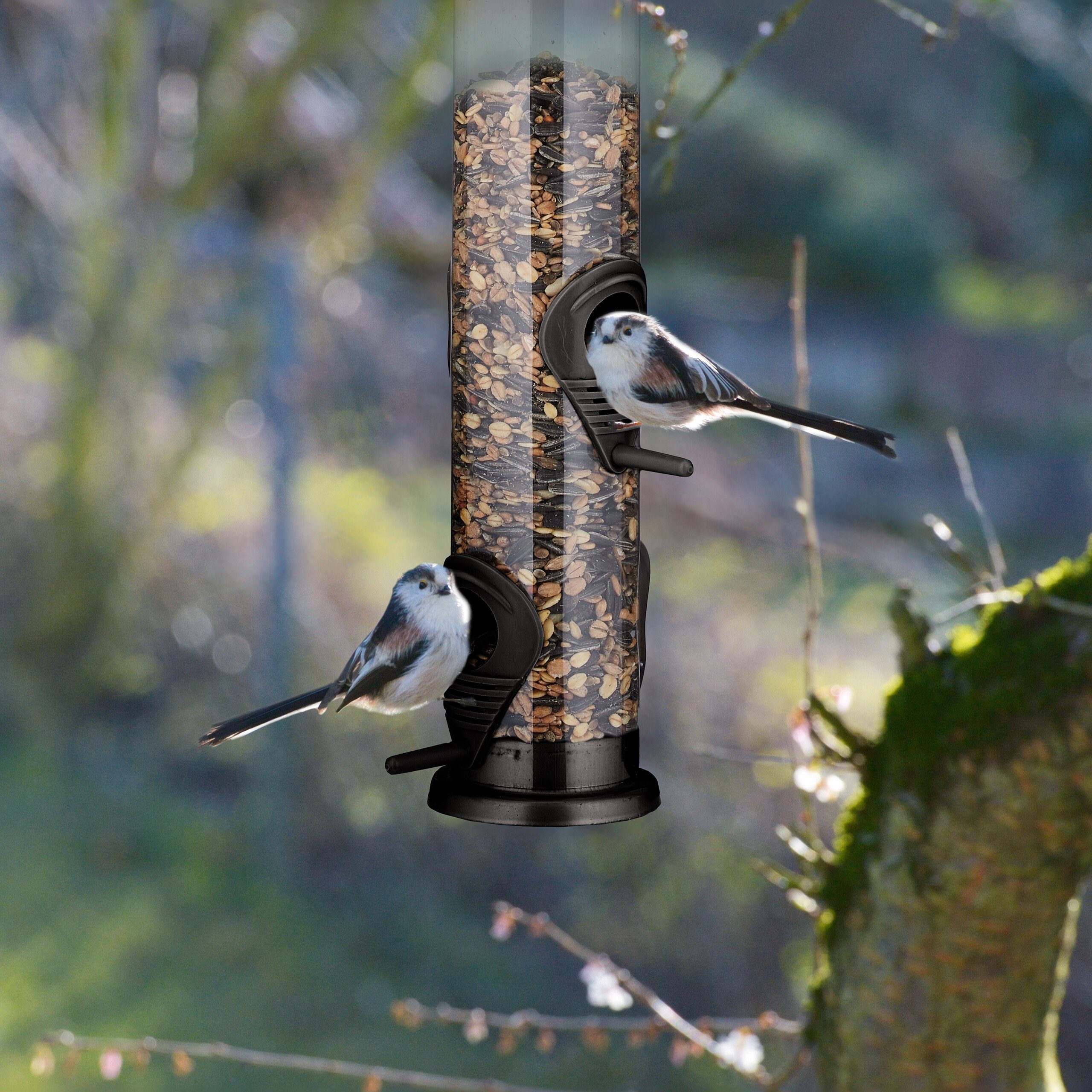 relaxdays Futterspender Vogelfutterspender zum Aufhängen