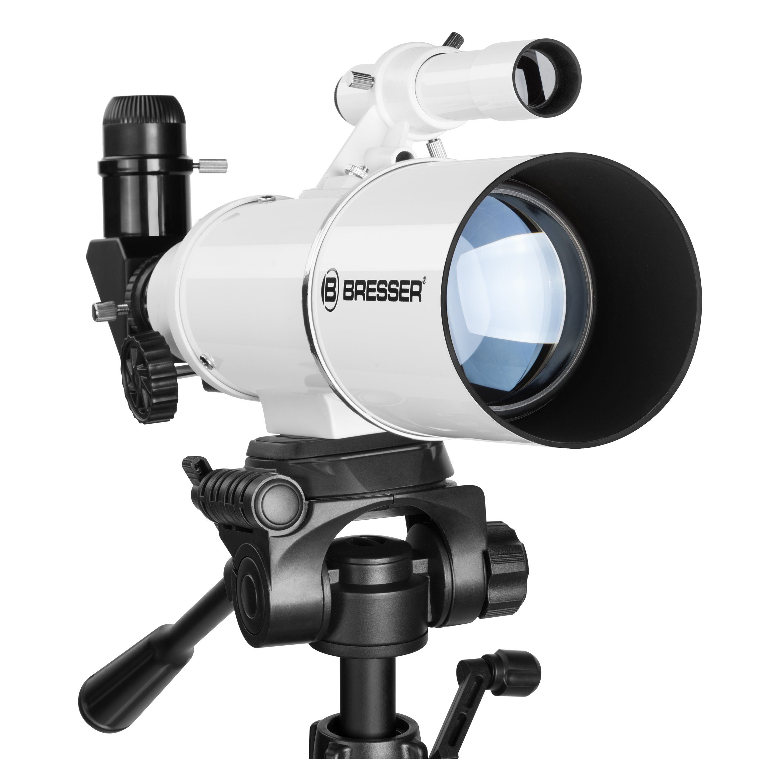 BRESSER Teleskop Classic 70/350 Linsen mit Buch ''Julius forscht im Weltall''