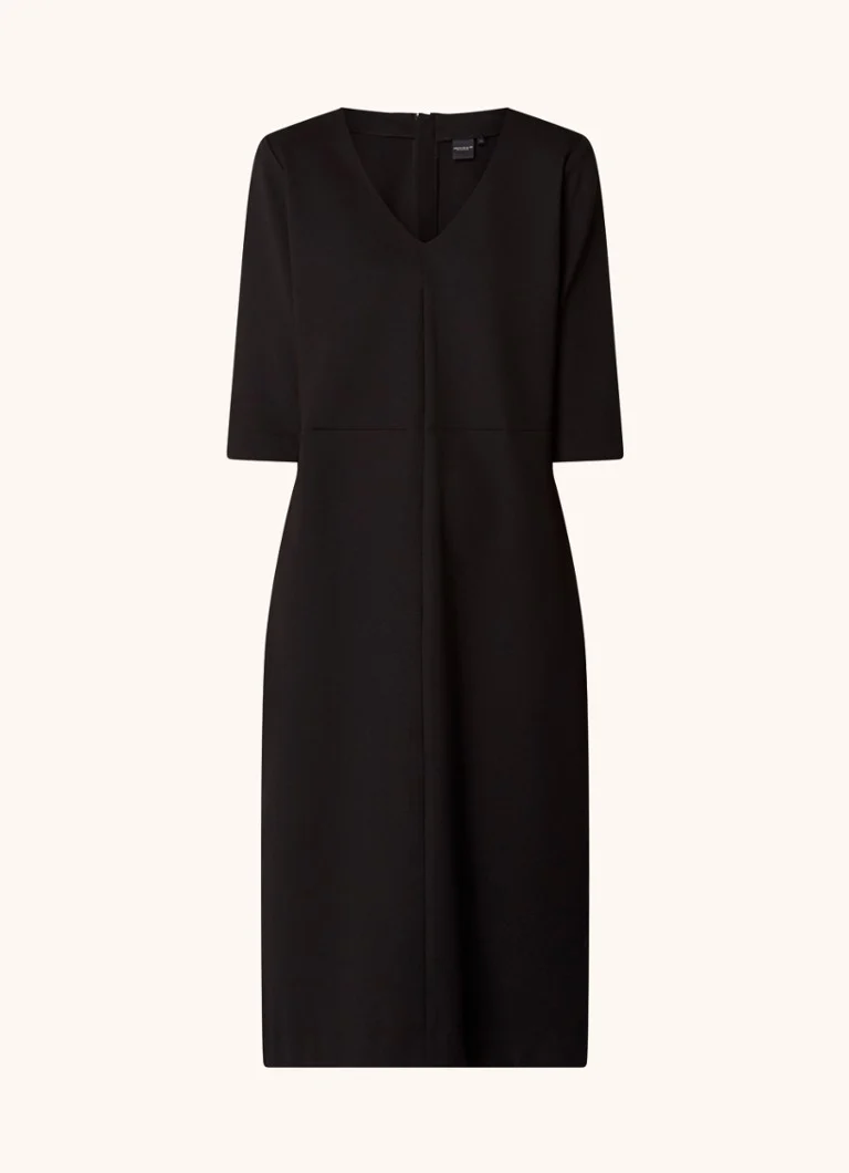 Rochie midi Josephine & Co Pippa tricotată cu decolteu în V