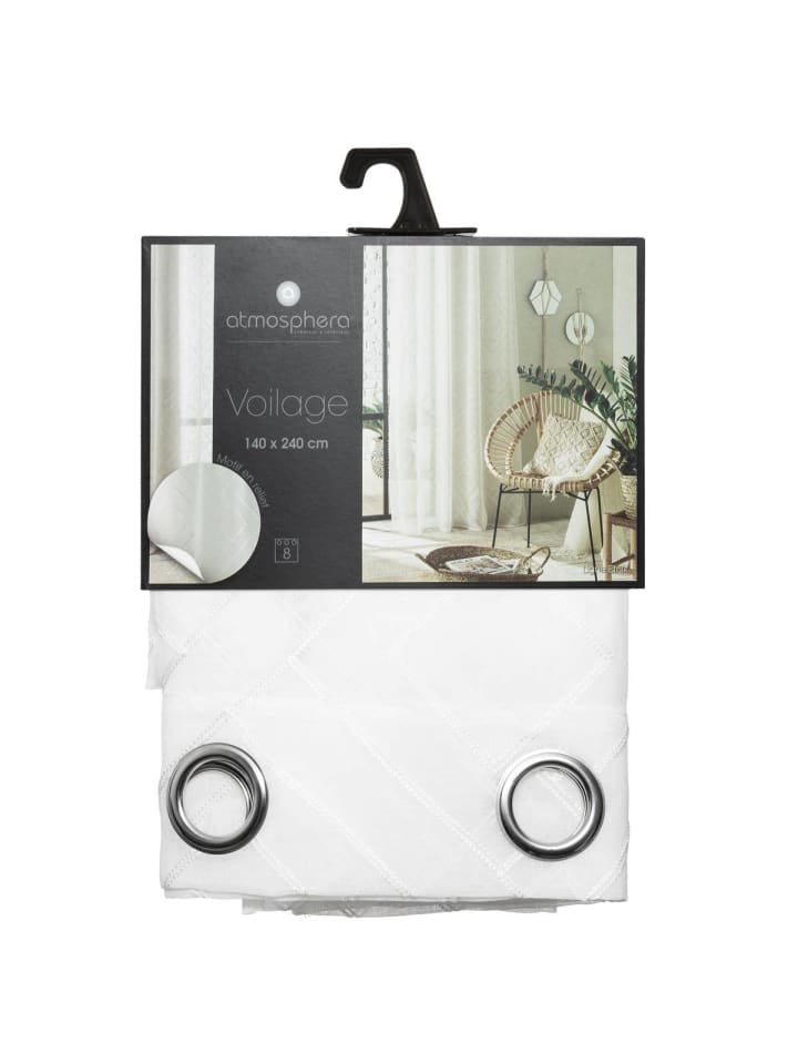 Atmosphera Créateur d'intérieur Ösenvorhang in weiß günstig kaufen onesize