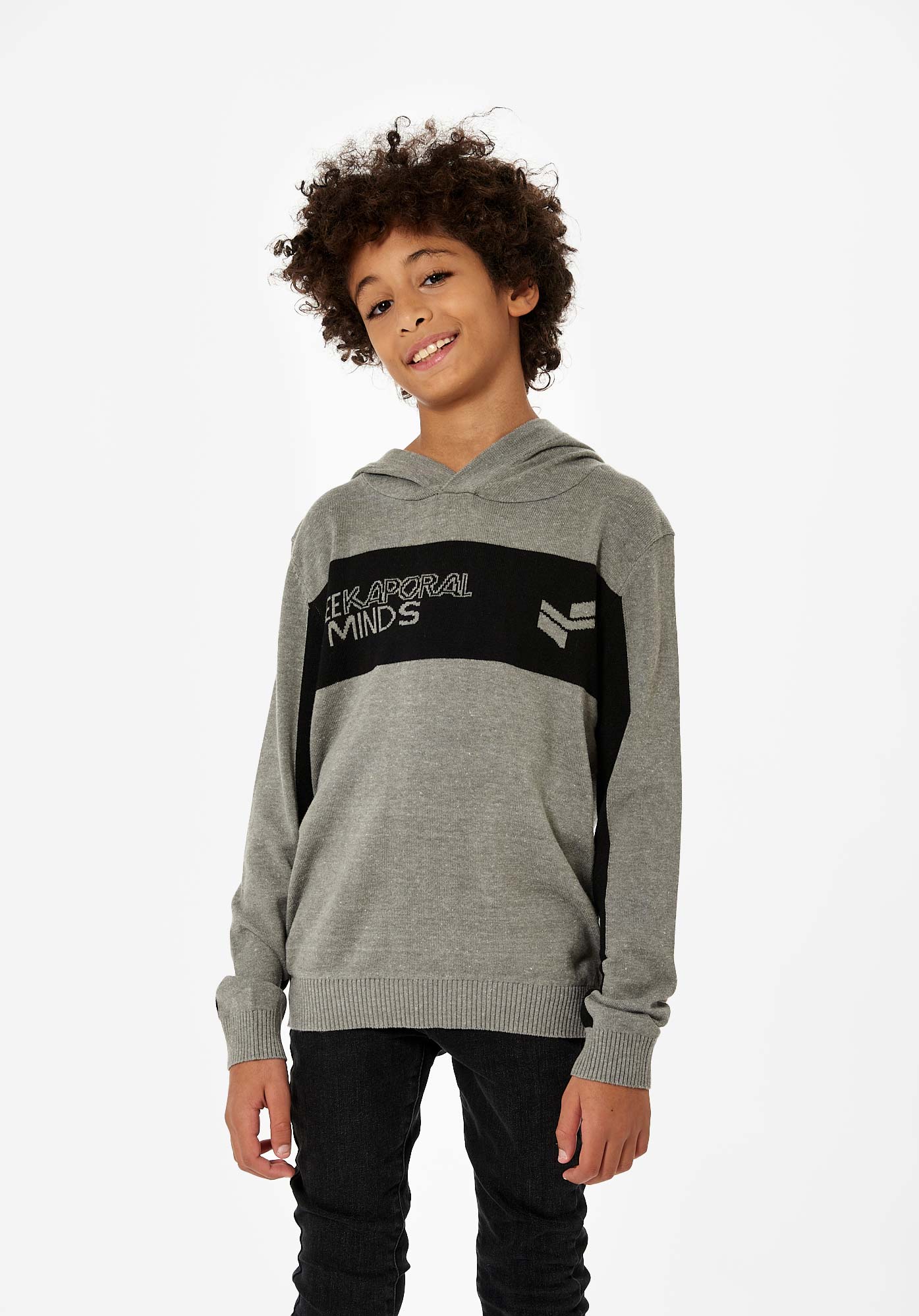 MAVIE  Pull gris Garçon