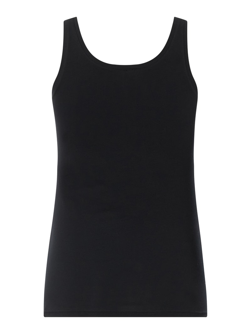 Tanktop mit Stretch-Anteil in schwarz