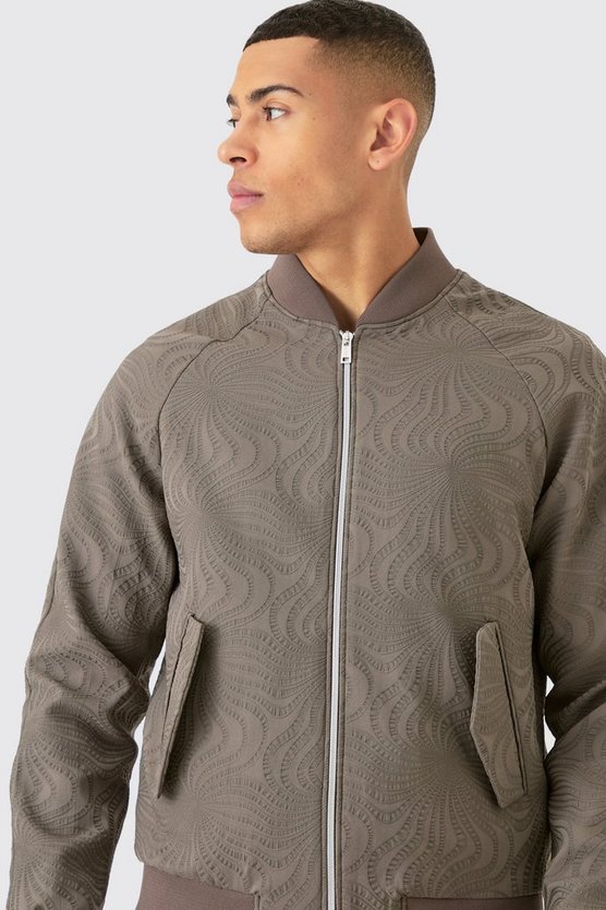 Strukturierte Bomberjacke