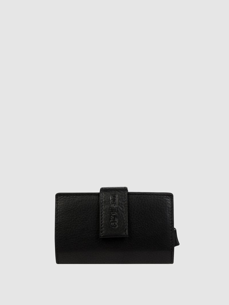 Kartenetui aus Leder Modell 'Carter c-three' in schwarz