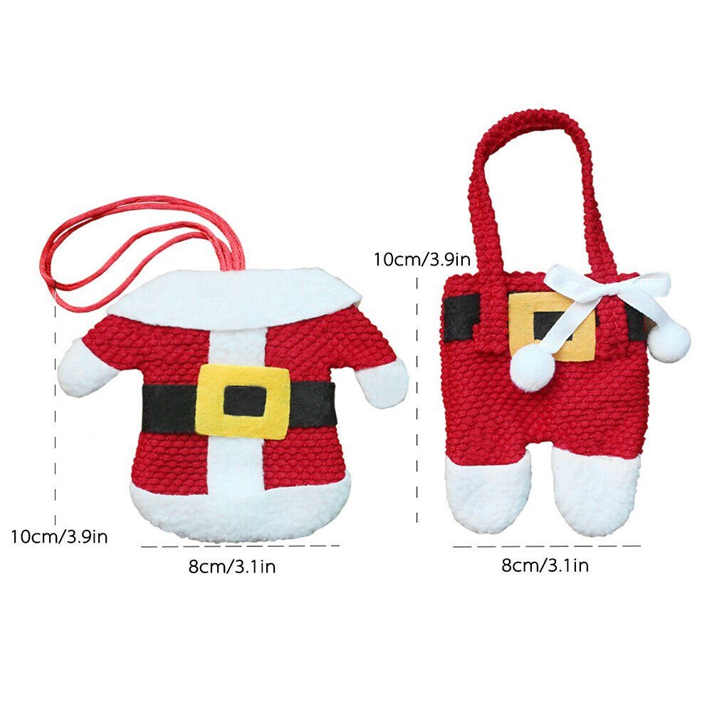 Alster Herz Weihnachtsmann Deko Weihnachten, Besteckhalter für Esstisch, H0225 (6 St), Tischdeko Weihnachten Ideen