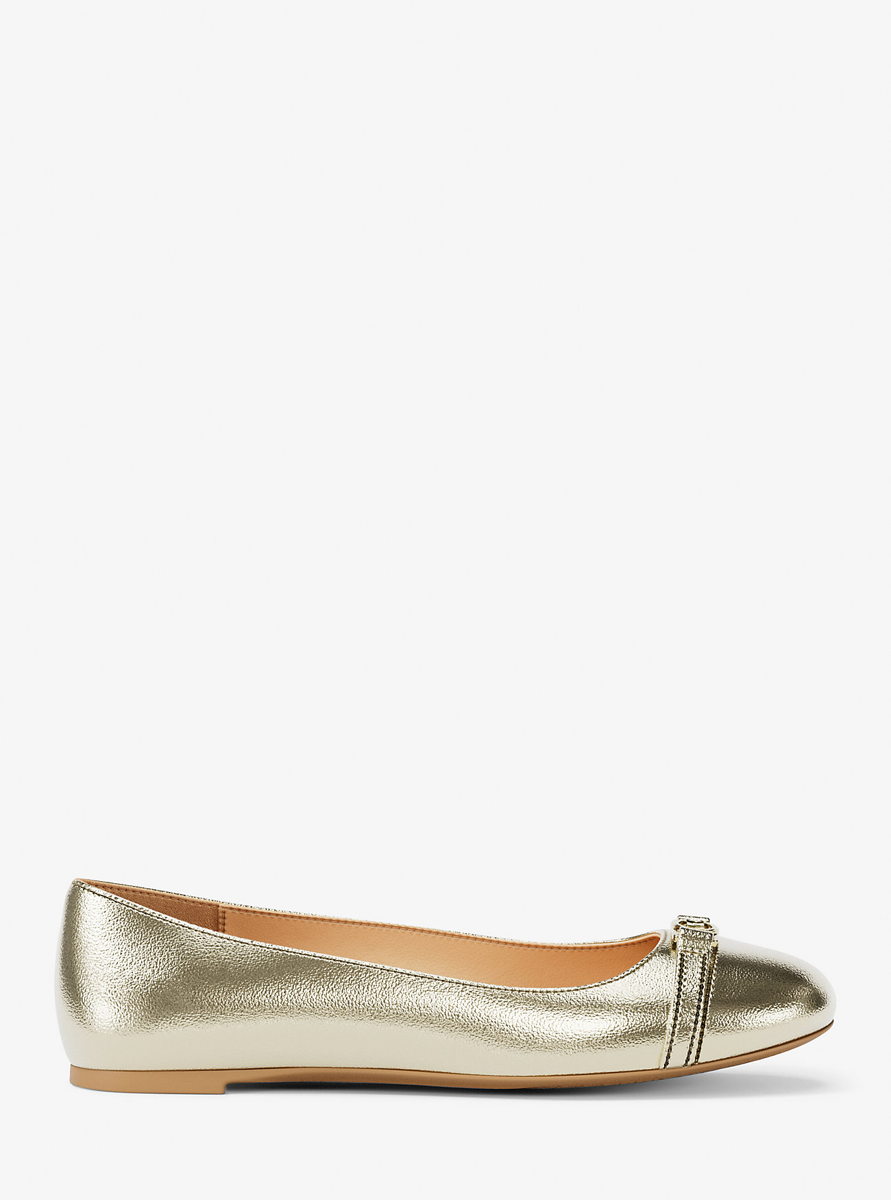 Mandy Metallic Skinnmokkasin - BLEKEGYLL