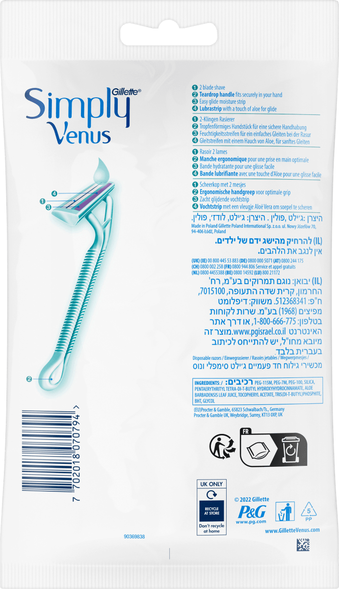 Einwegrasierer, Simply Venus, 6 St