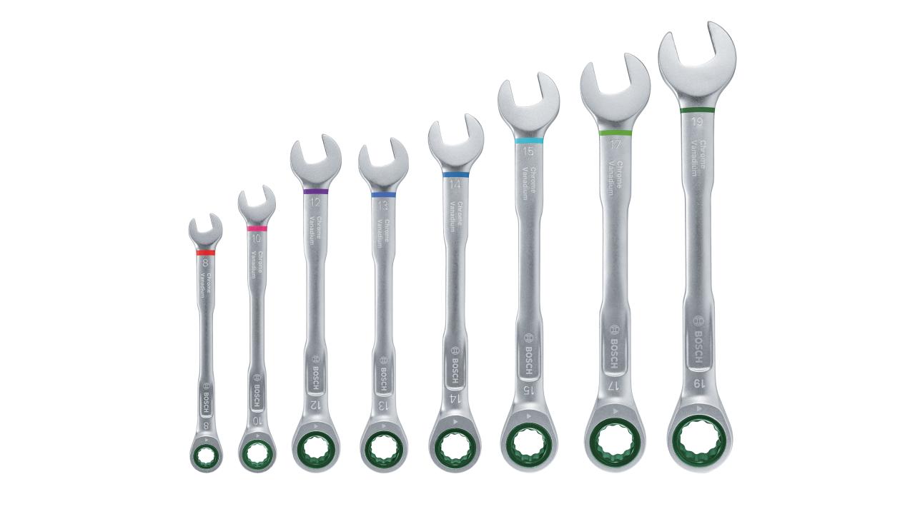 Schraubenschlüssel mit Ratsche Set 8-teilig