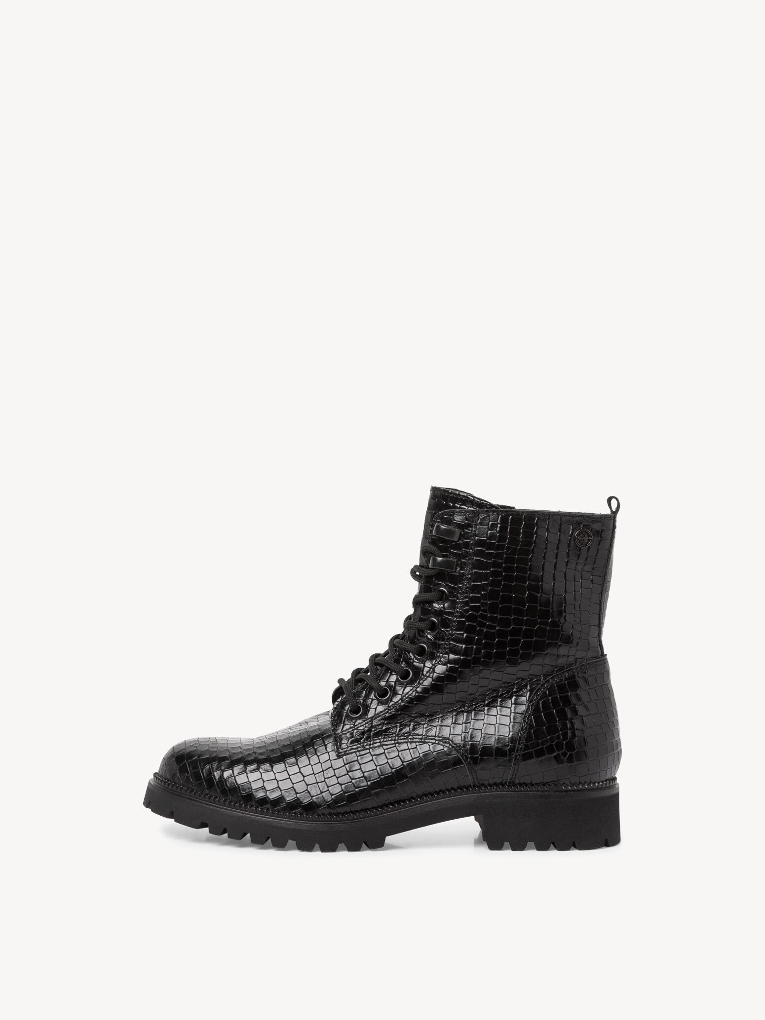 Bottine en cuir - noir