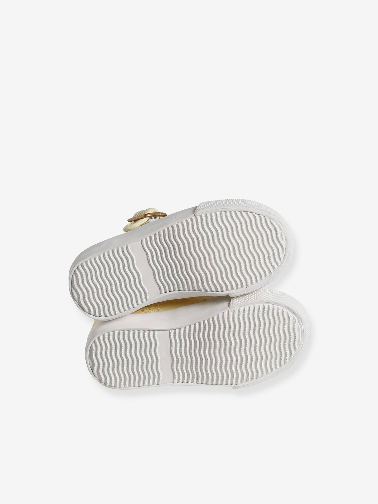 Vertbaudet Baby Stoff-Sandalen - gelb