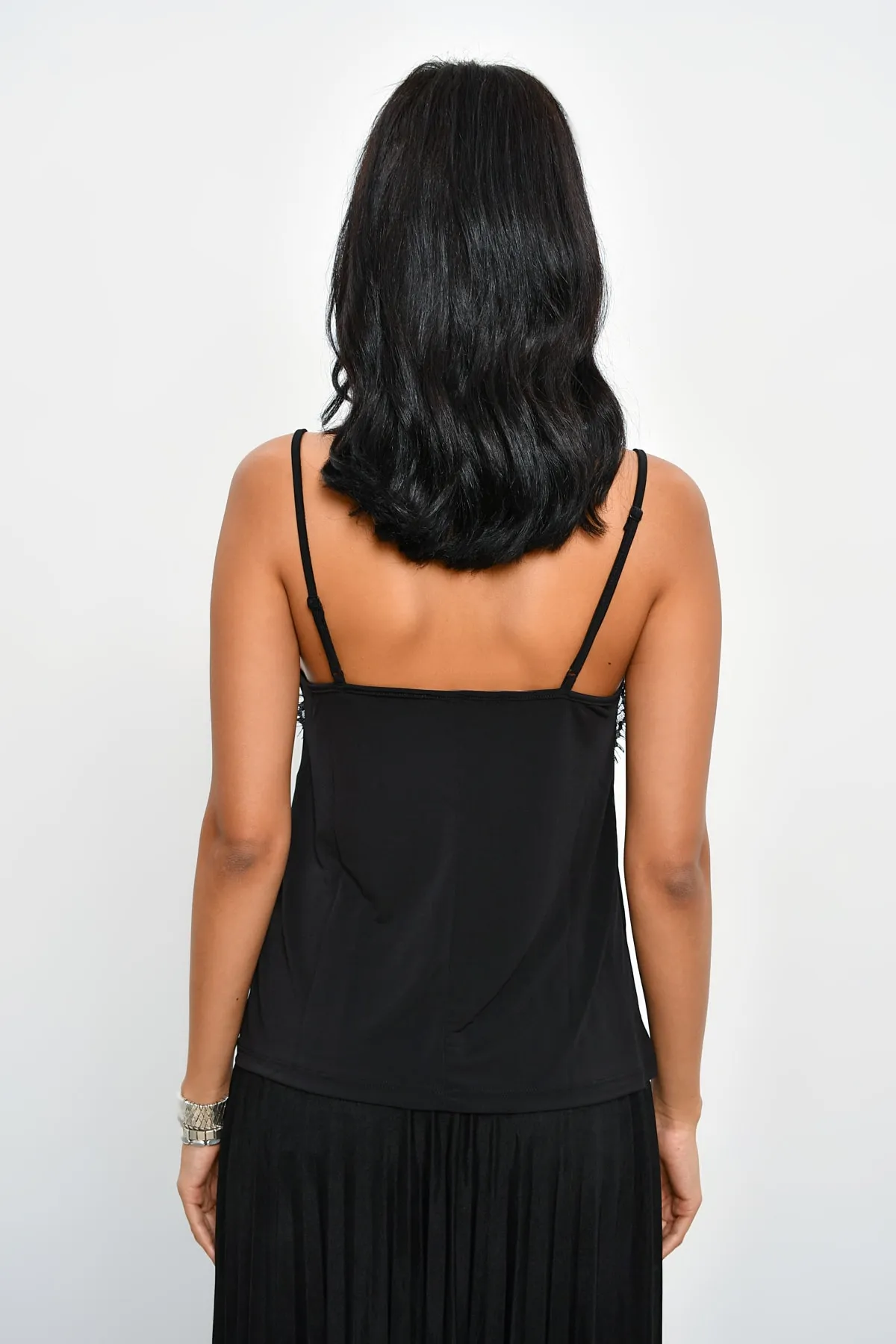Cool & Sexy  Damen-Unterhemd aus schwarzer Spitze LPP5008