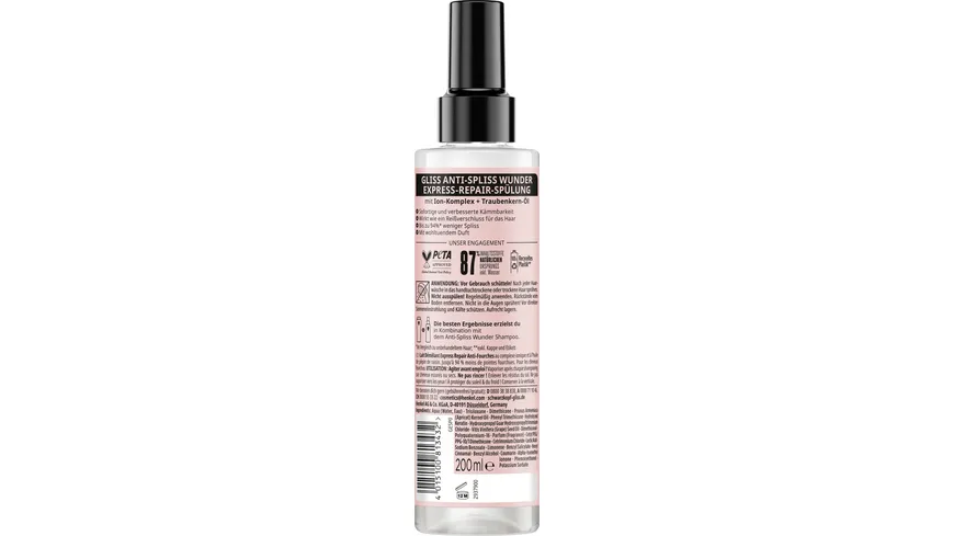GLISS Express-Repair-Spülung Anti-Spliss Wunder 200 ml 200 ml