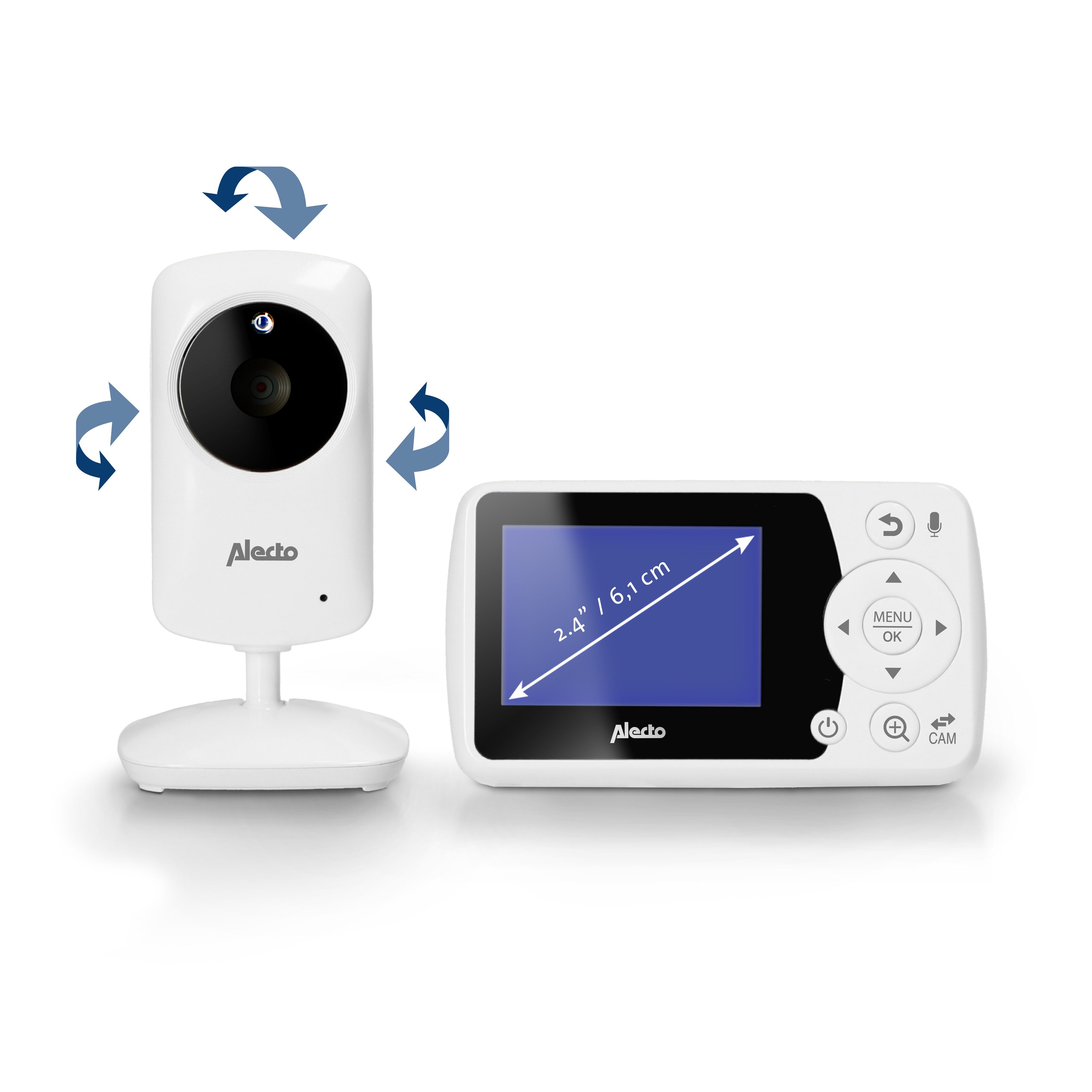 Alecto Video-Babyphone DVM-64, 1-tlg., Babyfon mit Kamera