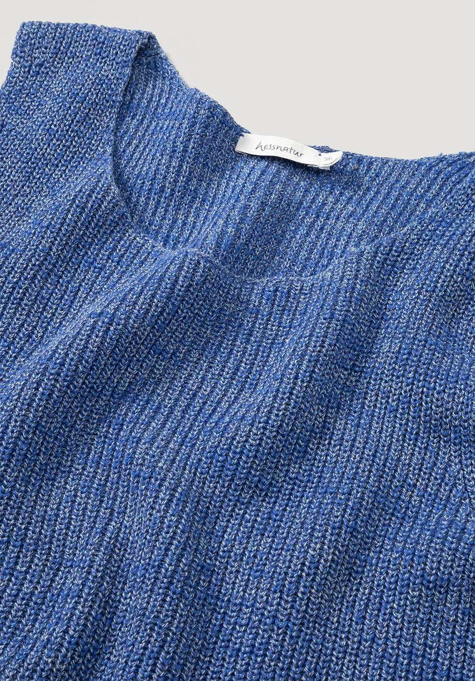 Pullover aus Bio-Baumwolle mit Leinen