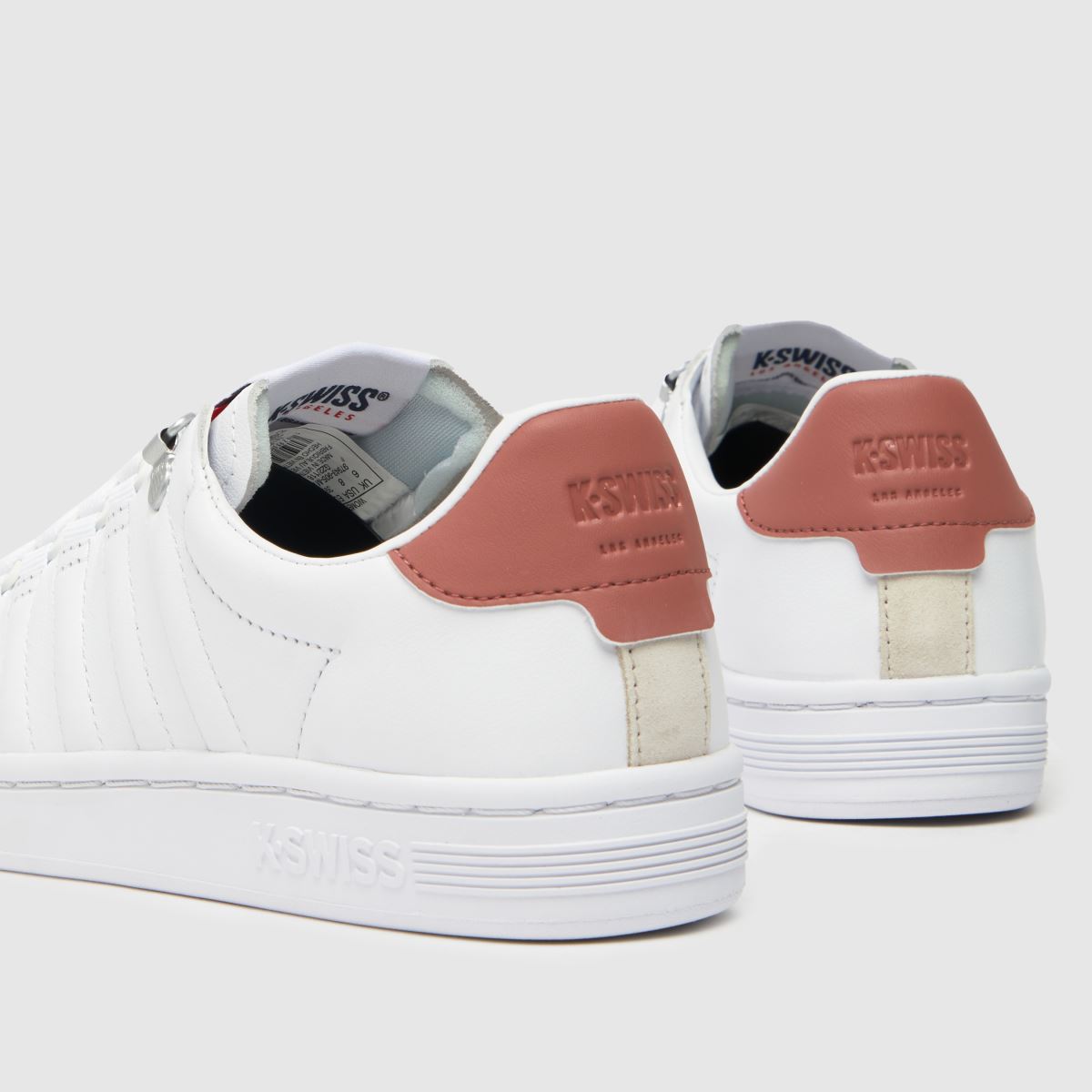 K-SWISS lozan ii sportcipő fehér és rózsaszín színben